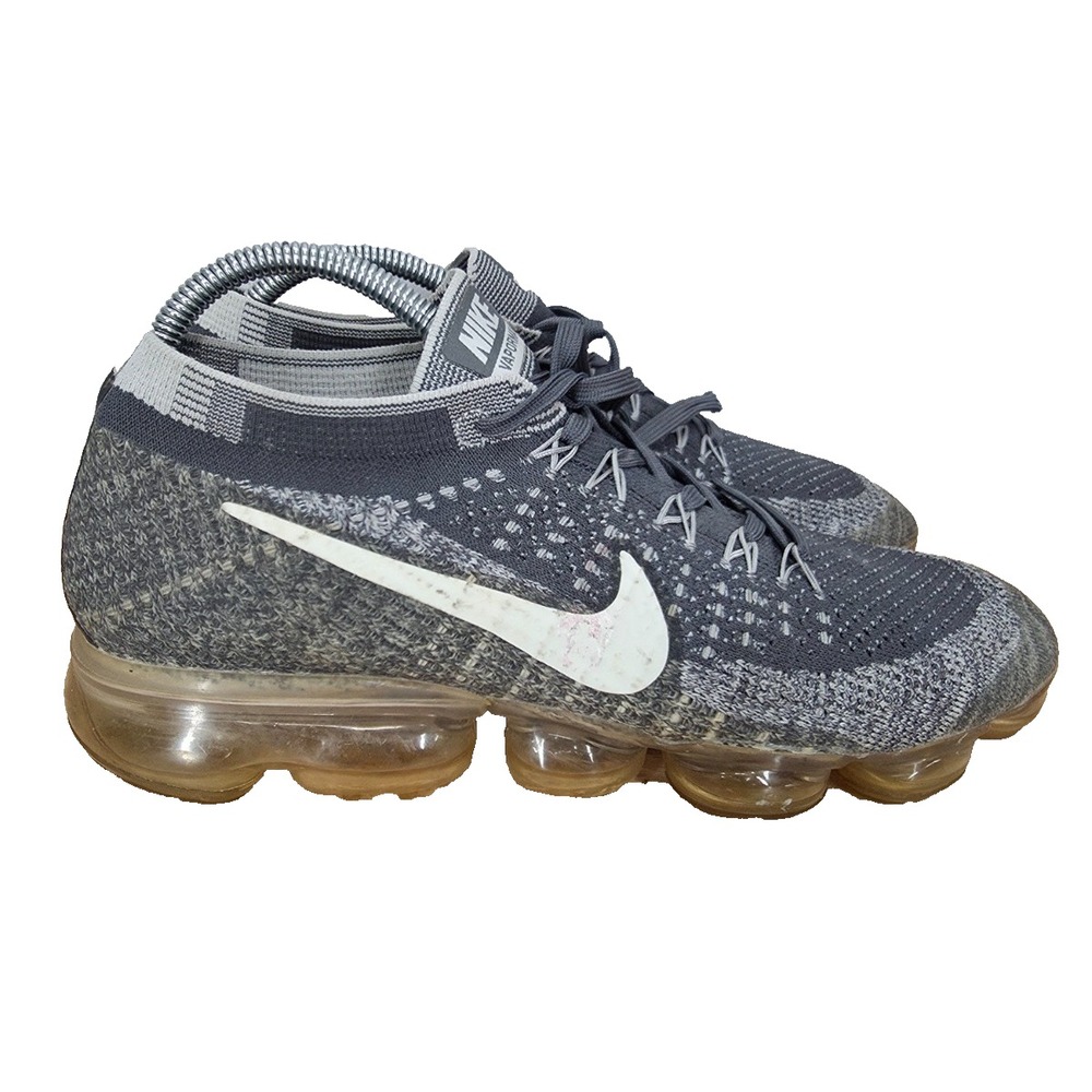 Nike Air VaporMax Running Shoes Mens 8.5 Asphalt Gray Sneakers 849558-002